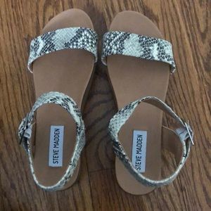 Snakeskin platform shoes